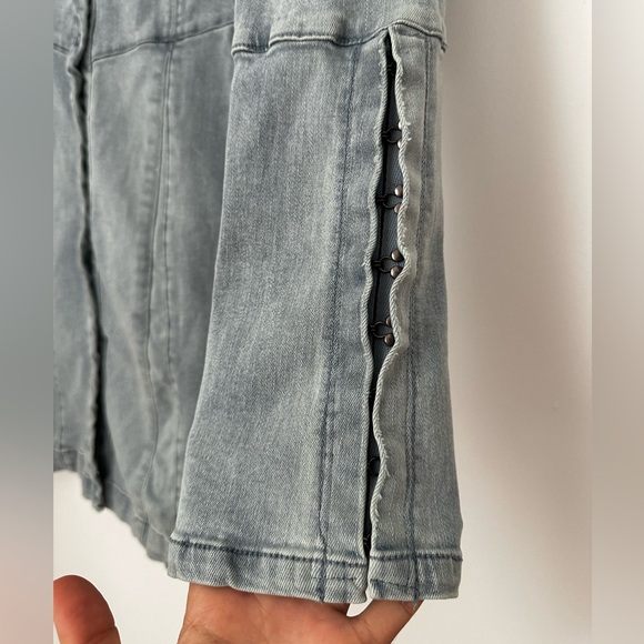 Free People Thea Denim Mini Dress - Picture 8 of 10